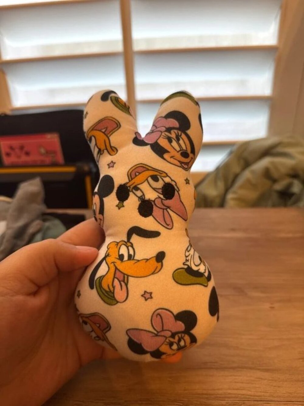 Disney Characters Handmade Bunny Peep Plush Mickey Minnie Pluto Donald